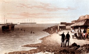 Verlegung des Telegraphenkabels über den Indischen Ozean zwischen Bombay und Aden, 1870