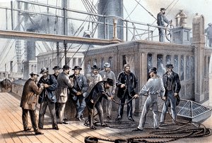 Verlegung des transatlantischen Telegrafenkabels, 1865