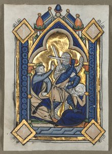 Blatt aus einem Psalter: Massaker der Unschuldigen, ca. 1260 von Unbekannt