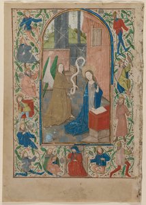 Blatt aus einem Stundenbuch: Die Verkündigung, 1470er Jahre