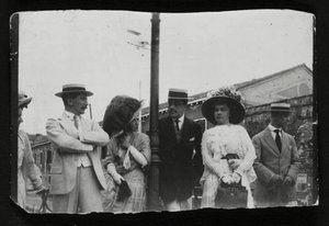Leon Bakst, russischer Künstler und Designer, und Ballettimpresario Serge Diaghilev, ca. 1910