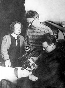 Leon Trotsky und seine Familie, Alma Ata, UdSSR, 1928