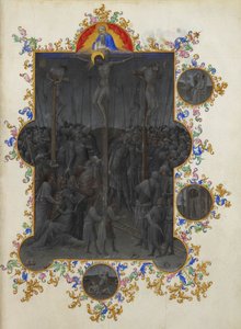 Les Très Riches Heures des Herzogs von Berry, Folio 153r - Der Tod Christi