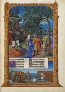 Les Très Riches Heures des Herzogs von Berry, Folio 57r - Die Flucht nach Ägypten von Unbekannt
