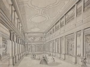 Bibliothek der Akademie der Wissenschaften in der Kunstkammer, frühes 19. Jahrhundert