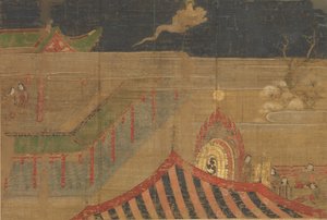 Leben des Buddha: Verlassen des Palastlebens, frühes 15. Jahrhundert von Unbekannt