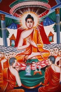 Leben des Buddha. Unterweisung der Versammlung der Arahants
