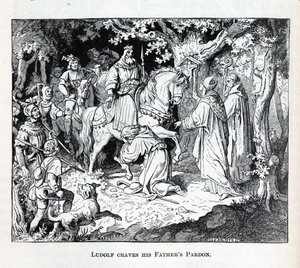 Liudolf bittet seinen Vater um Vergebung, 1882 von Unbekannt