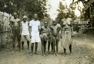 Einheimische, Sierra Leone von Unbekannt