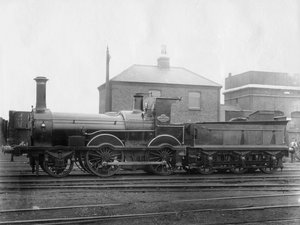London & South Western Railway LSWR Lokomotive Nr. 148, Colne mit Tender, ca. 1880 von Unbekannt