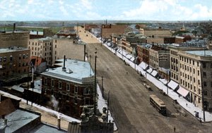Blick nach Norden entlang der Main Street, Winnipeg, Manitoba, Kanada, um 1900er Jahre