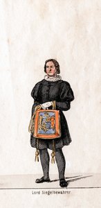 Lord Siegelbewahrer, Kostümdesign für Shakespeares Stück, Heinrich VIII., 19. Jahrhundert