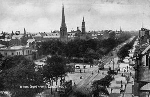 Lord Street, Southport, Lancashire, ca. 1900er