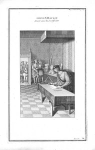 Louis XII. beim Schreiben, um 1760