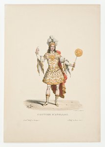 Ludwig XIV. als Apollo im Ballett Noces de Thétis et Pélée im Jahr 1654 von Unbekannt