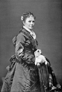 Lucretia Garfield, Ehefrau des amerikanischen Präsidenten James A. Garfield, spätes 19. Jahrhundert, 1908 von Unbekannt