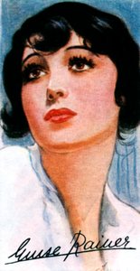 Luise Rainer, 1910-, zweifache Oscar-Preisträgerin, 20. Jahrhundert von Unbekannt