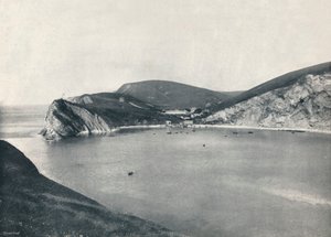 Lulworth - Lulworth Cove und Dorf, 1895