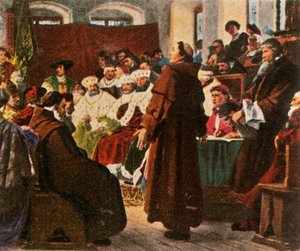 Luther auf dem Reichstag zu Worms, 1521, 1936 von Unbekannt