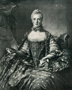 Madame Adélaïde beim Klöppeln, 1756 von Unbekannt