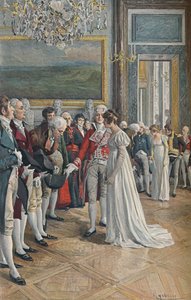 Madame Bonaparte empfängt Botschafter in den Tuilerien, 1896 von Unbekannt