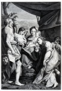 Madonna mit Kind, St. Hieronymus und Maria Magdalena, 1525-1528