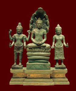 Mahayana-buddhistische Triade