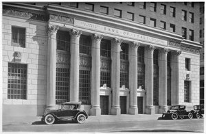 Haupteingang zur Bank von Italien, Los Angeles, Kalifornien, 1924