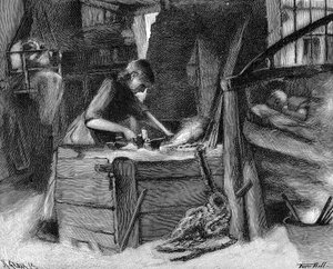 Kettenherstellung im Cradley Heath Bezirk des Black Country in den englischen Midlands, 1890