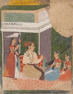 Malkos Raga: Seite aus einer verstreuten Ragamala-Serie, ca. 1640-50 von Unbekannt
