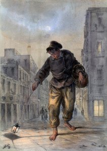 Mann mit Lampe von Unbekannt