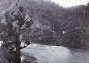 Manawatu-Schlucht, spätes 19. bis frühes 20. Jahrhundert