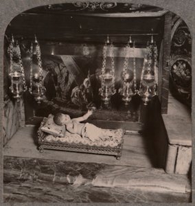 Krippe Christi, Geburtskirche, Bethlehem, um 1900 von Unbekannt