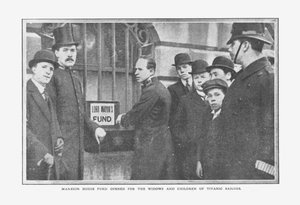 Mansion House Fund eröffnet für die Witwen und Kinder der Titanic-Seeleute, 20. April 1912