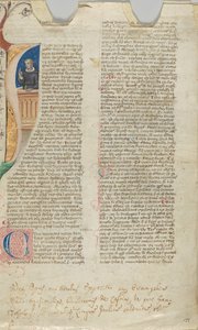 Manuskriptblatt (14. Jahrhundert)