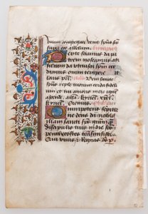 Manuskriptblatt, aus einem Stundenbuch, 15. Jahrhundert von Unbekannt