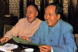 Mao Zedong und Chen Yi, chinesische kommunistische Führer, um 1960er Jahre