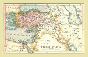 Karte der Türkei in Asien, 1902