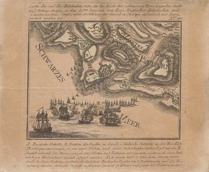 Karte der Eroberung der Seefestung Anapa durch russische Truppen am Schwarzen Meer im Juni 1791, 1791 von Unbekannt