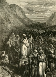Marsch der Israeliten, 1890 von Unbekannt