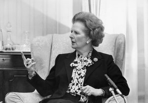 Margaret Thatcher, britische Politikerin, um 1980er