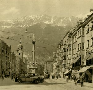 Maria-Theresien-Straße, Innsbruck, Tirol, Österreich, um 1935