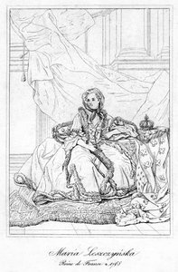 Maria Leszczynska, Königin von Ludwig XV. von Frankreich, ca. 17. Jahrhundert von Unbekannt