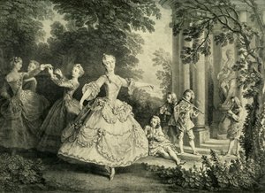 Marie Sallé tanzt, 1732, 1908 von Unbekannt