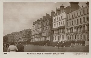 Marine Parade & Crescent Folkestone, spätes 19.-frühes 20. Jahrhundert