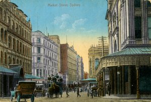 Market Street, Sydney, New South Wales, Australien, um 1900-1919