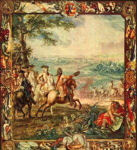 Marlborough in der Schlacht von Oudenarde, 1708