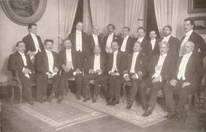 Marschall Hermes da Fonseca mit seinen Staatssekretären und Beratern, 1914