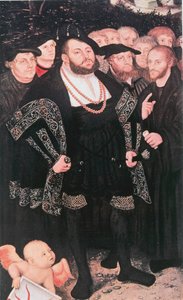 Martin Luther mit Reformatoren, ca. 1530 von Unbekannt