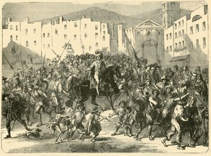 Masaniello hält eine Rede an das Volk von Neapel, 7. Juli 1647, 1890 von Unbekannt
